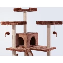 Frisco 72-in Large Base Faux Fur Cat Tree & Condo -Cat Products Store 101809 PT2. AC SS1800 V1584452233