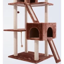 Frisco 72-in Large Base Faux Fur Cat Tree & Condo -Cat Products Store 101809 PT4. AC SS1800 V1584452718