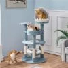 Yaheetech Ocean-Themed Multi-Level 45.5-in Cat Tree