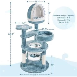 Yaheetech Ocean-Themed Multi-Level 45.5-in Cat Tree -Cat Products Store 1033006 PT2. AC SS1800 V1702674045