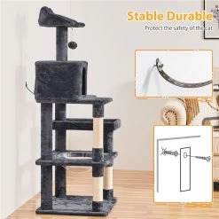 Yaheetech Multi-Level 55-in Cat Tree & Condo -Cat Products Store 1033022 PT6. AC SS1800 V1702673564