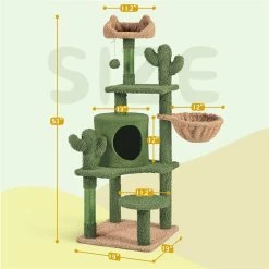 Yaheetech Cactus 53-in Sisal Cat Tree -Cat Products Store 1033038 PT2. AC SS1800 V1702673563