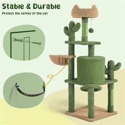 Yaheetech Cactus 53-in Sisal Cat Tree -Cat Products Store 1033038 PT5. AC SS1800 V1702673563