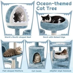 Yaheetech Ocean-Themed 61-in Cat Tree -Cat Products Store 1033054 PT3. AC SS1800 V1702673510