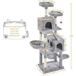 Yaheetech Multi-Level 71.5-in Cat Tree -Cat Products Store 1033086 PT2. AC SS1800 V1702673566