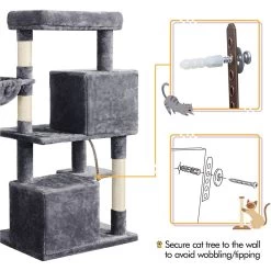 Yaheetech 46.5-in Plush Cat Tree & Condo -Cat Products Store 1036310 PT6. AC SS1800 V1703798770