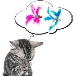 Pet Fit For Life 2 Fish Feather Wand Cat Toy 14 Pet Fit For Life 2 Fish Feather Wand Cat Toy -Cat Products Store 109324 PT3. AC SS1800 V1589320578