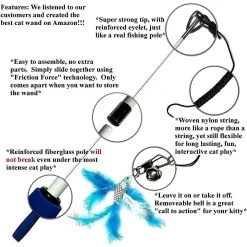 Pet Fit For Life 2 Fish Feather Wand Cat Toy 17 Pet Fit For Life 2 Fish Feather Wand Cat Toy -Cat Products Store 109324 PT6. AC SS1800 V1589320679