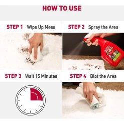 Nature's Miracle Advanced Cat Enzymatic Stain Remover & Odor Eliminator Spray, 32-oz Bottle -Cat Products Store 115421 PT3. AC SS1800 V1701453340