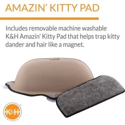 K&H Pet Products EZ Mount Kitty Sill Cat Window Perch -Cat Products Store 121177 PT3. AC SS1800 V1630732648