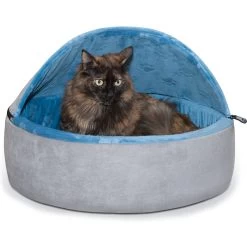 K&H Pet Products Self-Warming Hooded Cat Bed