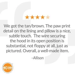 K&H Pet Products Self-Warming Hooded Cat Bed -Cat Products Store 121182 PT7. AC SS1800 V1608681152