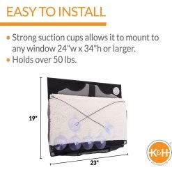 K&H Pet Products EZ Mount Penthouse Cat Window Perch -Cat Products Store 121329 PT2. AC SS1800 V1630733514