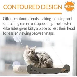 K&H Pet Products EZ Mount Window Scratcher Kitty Sill -Cat Products Store 121331 PT3. AC SS1800 V1620836879