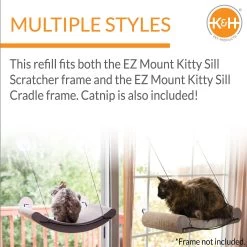 K&H Pet Products EZ Mount Window Scratcher Kitty Sill Cradle Refill -Cat Products Store 121337 PT3. AC SS1800 V1637624522