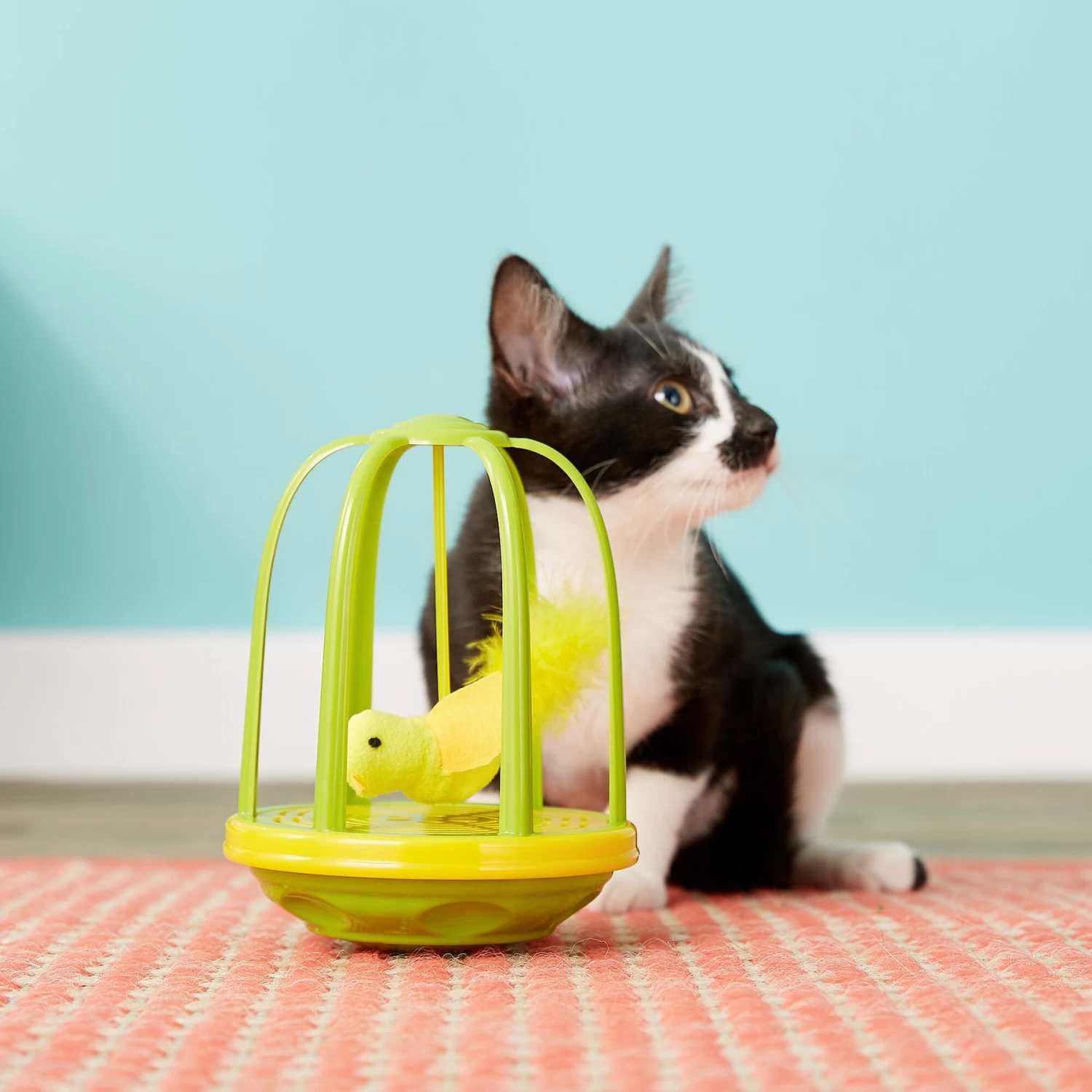 Pet Zone Caged Canary Interactive Cat Toy 5 Pet Zone Caged Canary Interactive Cat Toy - Image 3