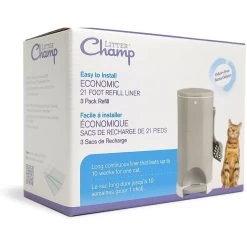 Litter Champ Cat Litter Waste Disposal System Scented Refill Liner, 3 Count -Cat Products Store 127921 PT1. AC SS1800 V1568670722