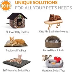 K&H Pet Products Amazin' Kitty Lounge Sleeper Cat Bed -Cat Products Store 131901 PT8. AC SS1800 V1682706018