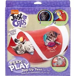 Hartz Just For Cats Peek & Play Pop-Up Tent Cat Toy -Cat Products Store 139103 PT6. AC SS1800 V1589230885