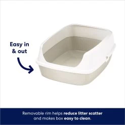 Frisco Open Top Cat Litter Box With Rim, Large -Cat Products Store 141378 PT2. AC SS1800 V1675279932