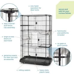 Prevue Pet Products Premium Cat Cage Playpen -Cat Products Store 143766 PT3. AC SS1800 V1678974969