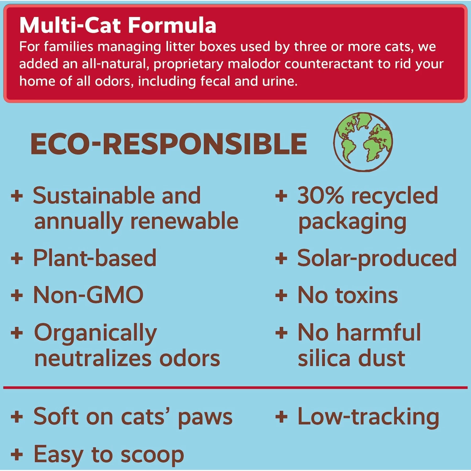 Naturally Fresh Multi-Cat Unscented Clumping Walnut Cat Litter 6 Naturally Fresh Multi-Cat Unscented Clumping Walnut Cat Litter - Image 4