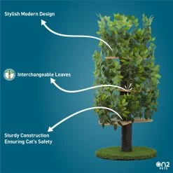 On2Pets 60-in Large Round Modern Cat Tree -Cat Products Store 145312 PT3. AC SS1800 V1671027820