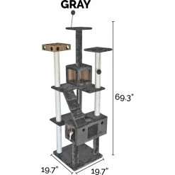 Tiger Tough Double Decker Playground 69.3-in Faux Fur Cat Tree & Condo 10 Tiger Tough Double Decker Playground 69.3-in Faux Fur Cat Tree & Condo -Cat Products Store 152645 PT1. AC SS1800 V1618279626