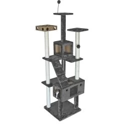 Tiger Tough Double Decker Playground 69.3-in Faux Fur Cat Tree & Condo 11 Tiger Tough Double Decker Playground 69.3-in Faux Fur Cat Tree & Condo -Cat Products Store 152645 PT2. AC SS1800 V1618279020
