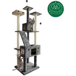 Tiger Tough Double Decker Playground 69.3-in Faux Fur Cat Tree & Condo 12 Tiger Tough Double Decker Playground 69.3-in Faux Fur Cat Tree & Condo -Cat Products Store 152645 PT3. AC SS1800 V1618277551