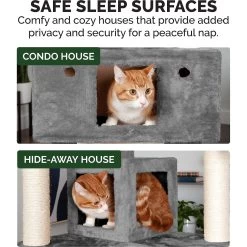 Tiger Tough Double Decker Playground 69.3-in Faux Fur Cat Tree & Condo 14 Tiger Tough Double Decker Playground 69.3-in Faux Fur Cat Tree & Condo -Cat Products Store 152645 PT5. AC SS1800 V1618280508