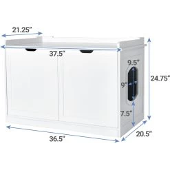 Frisco Decorative Bench Cat Litter Box Cover -Cat Products Store 156788 PT3. AC SS1800 V1570480071