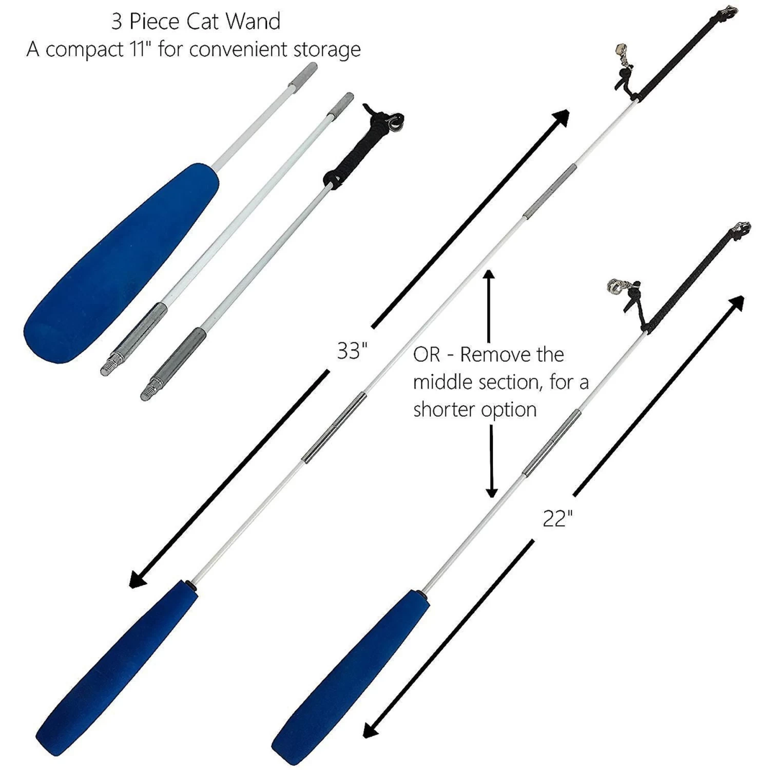 Pet Fit For Life Interactive Wand Teaser, Toys & Storage Bag 8 Piece Bundle Cat Toy 4 Pet Fit For Life Interactive Wand Teaser, Toys & Storage Bag 8 Piece Bundle Cat Toy - Image 2