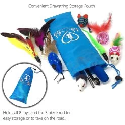 Pet Fit For Life Interactive Wand Teaser, Toys & Storage Bag 8 Piece Bundle Cat Toy 17 Pet Fit For Life Interactive Wand Teaser, Toys & Storage Bag 8 Piece Bundle Cat Toy -Cat Products Store 159022 PT7. AC SS1800 V1589320996