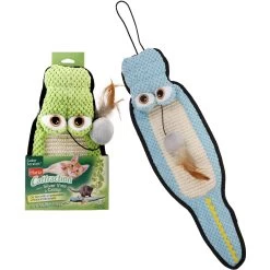 Hartz Cattraction Silver Vine & Catnip Gator Cat Scratcher Toy, Color Varies