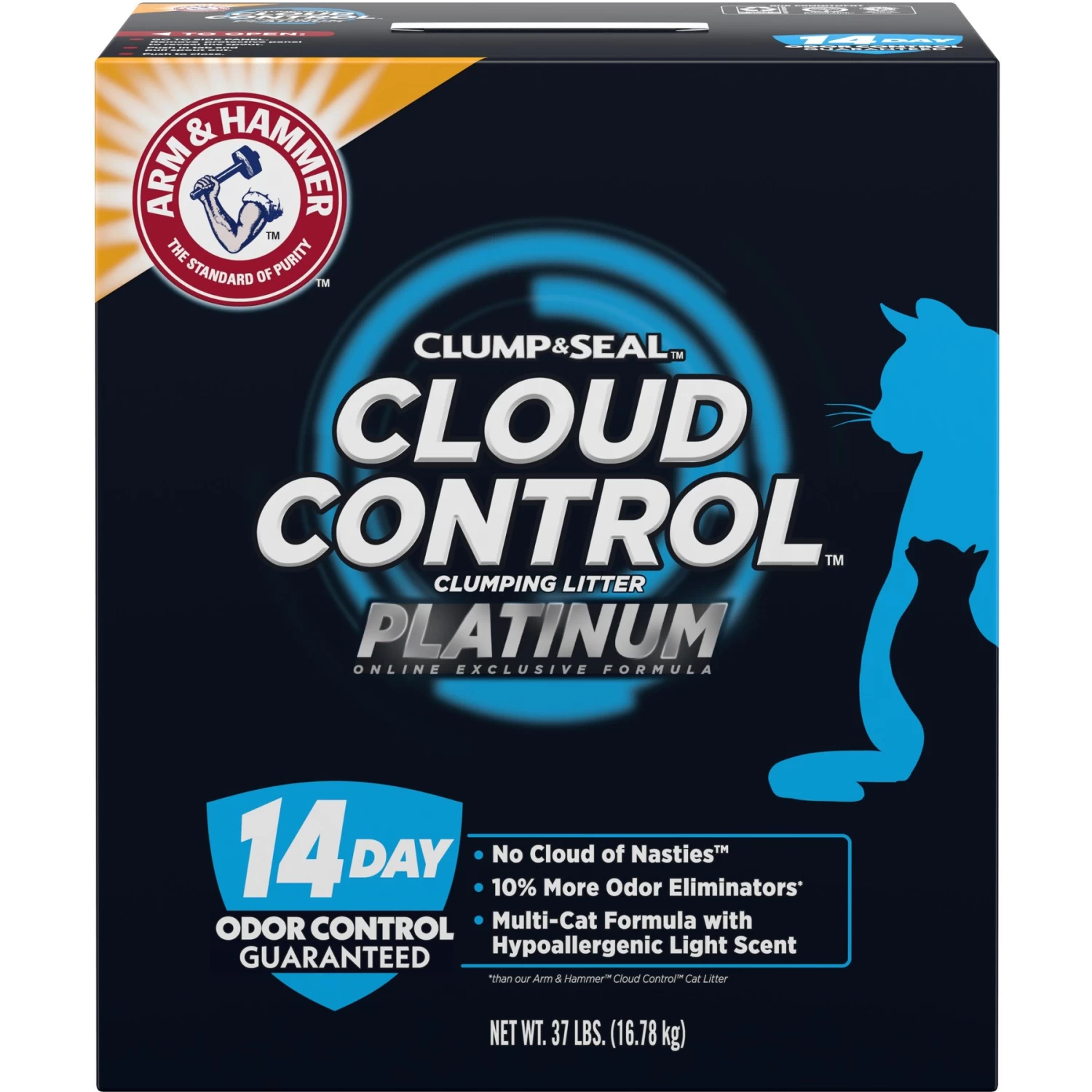 Arm & Hammer Litter Cloud Control Platinum Multi-Cat Clumping Cat Litter With Hypoallergenic Light Scent 3 Arm & Hammer Litter Cloud Control Platinum Multi-Cat Clumping Cat Litter With Hypoallergenic Light Scent