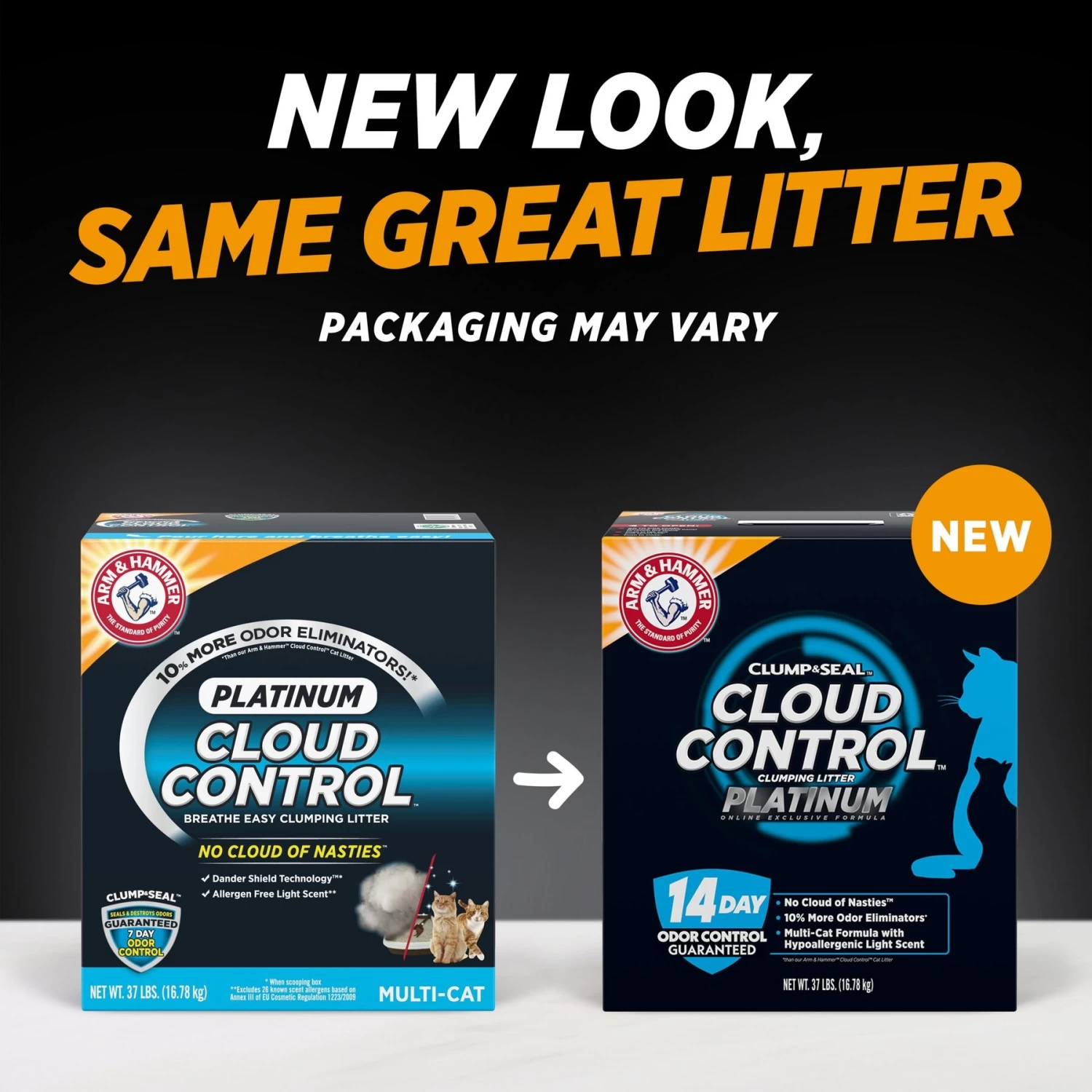 Arm & Hammer Litter Cloud Control Platinum Multi-Cat Clumping Cat Litter With Hypoallergenic Light Scent 4 Arm & Hammer Litter Cloud Control Platinum Multi-Cat Clumping Cat Litter With Hypoallergenic Light Scent - Image 2