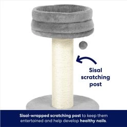 Frisco 24.8-in Heavy Duty Faux Fur Cat Tree -Cat Products Store 169397 PT2. AC SS1800 V1667229717