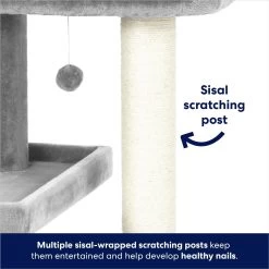 Frisco 42-in Heavy Duty Faux Fur Cat Tree & Condo -Cat Products Store 169398 PT3. AC SS1800 V1667228362