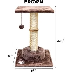 Tiger Tough Scratching Post 22.5-in Faux Fur Cat Tree -Cat Products Store 173194 PT3. AC SS1800 V1618280518