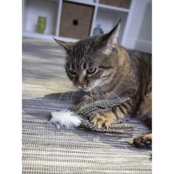 Petlinks HappyNip Safari Zippy Zebra Feathered Cat Toy With Catnip -Cat Products Store 173495 PT5. AC SS1800 V1594675856