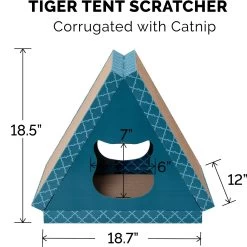 Tiger Tough Tiger Tent Corrugated Cat Scratcher Toy With Catnip -Cat Products Store 178780 PT3. AC SS1800 V1584559854