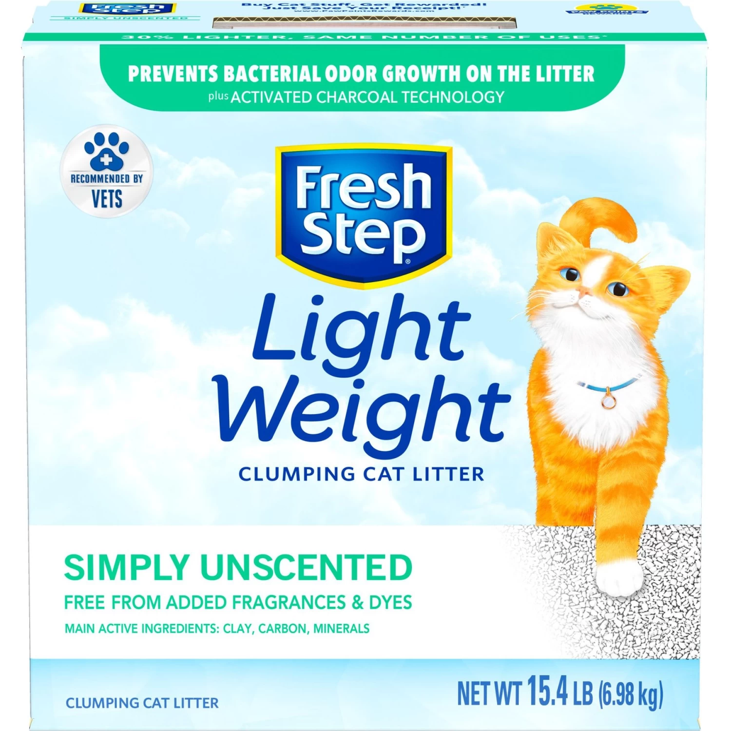 Fresh Step Lightweight Simply Unscented Clumping Clay Cat Litter 9 Fresh Step Lightweight Simply Unscented Clumping Clay Cat Litter - Image 7