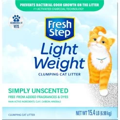 Fresh Step Lightweight Simply Unscented Clumping Clay Cat Litter 19 Fresh Step Lightweight Simply Unscented Clumping Clay Cat Litter -Cat Products Store 179542 PT8. AC SS1800 V1695138516