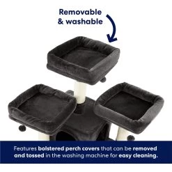 Frisco 68-in Faux Fur Cat Tree & Condo -Cat Products Store 180384 PT3. AC SS1800 V1669908644