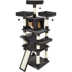Frisco 68-in Faux Fur Cat Tree & Condo -Cat Products Store 180384 PT5. AC SS1800 V1584453423