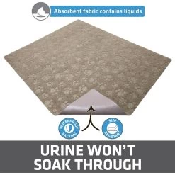 Drymate Premium Debossed Paw Cat Litter Trapping Mat, Taupe, X-Large, 28-in X 34-in 11 Drymate Premium Debossed Paw Cat Litter Trapping Mat, Taupe, X-Large, 28-in X 34-in -Cat Products Store 181550 PT2. AC SS1800 V1691002846