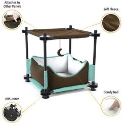 Kitty City Claw Sleeper 17.25-in Faux Fleece Cat Tree -Cat Products Store 190256 PT1. AC SS1800 V1564625219