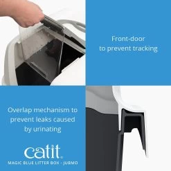 Catit Magic Blue Cat Litter Box -Cat Products Store 191588 PT3. AC SS1800 V1628094080