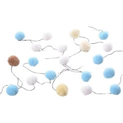 Armarkat Ball & String Plush Kitten Toy, Color Varies